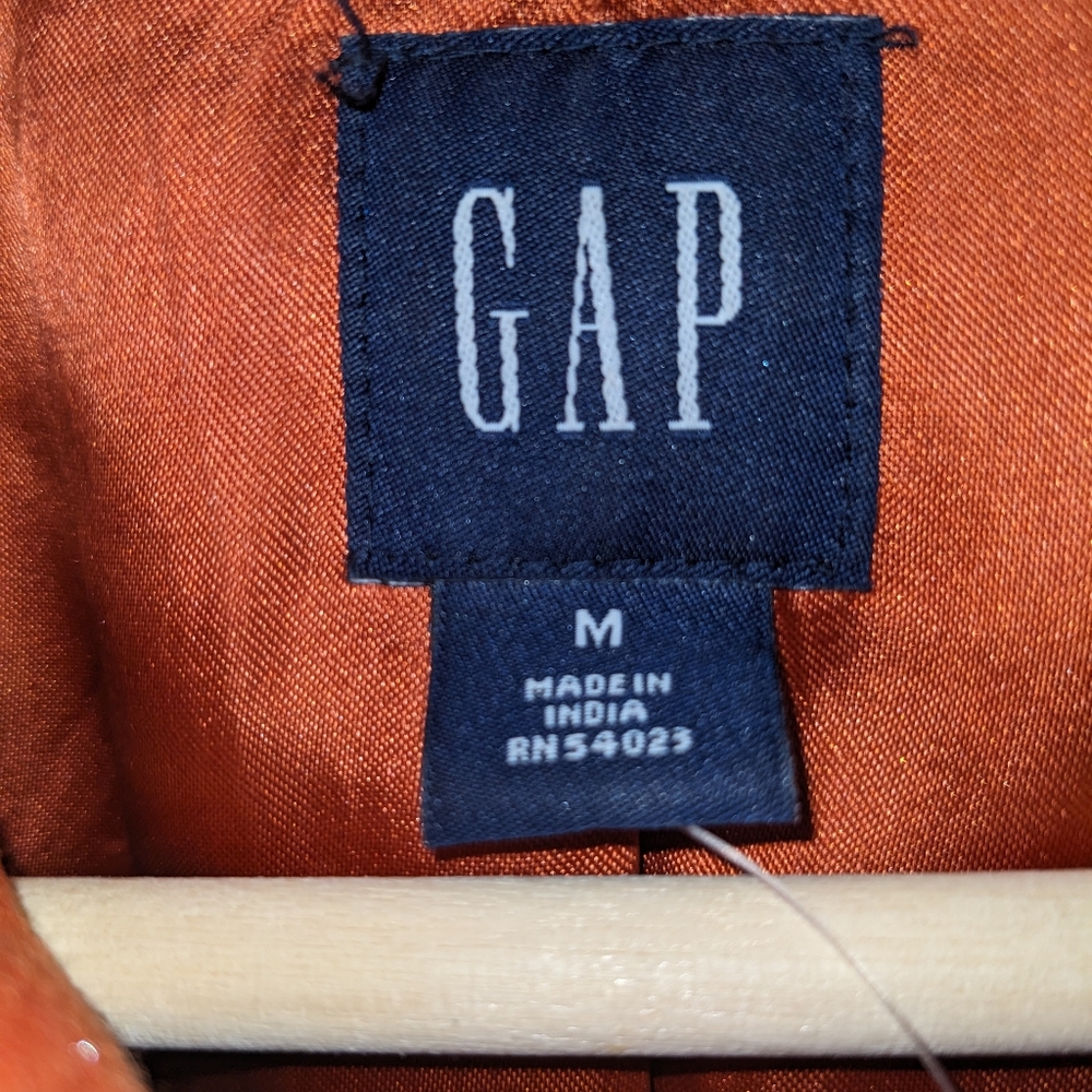 GAP | Burnt Sienna Wool Blend Lined Toggle Button Up Peacoat Women's Size M. - Picture 6 of 6